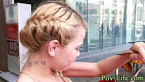 Can this teen handle gargling cum in pov?