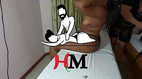 Latina teen 18+ screams during tantric massage and grabs therapist's cock.