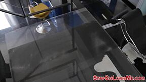 Blonde Stepsister Gets Pussy Railed Hard