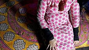 college teen girl gets satisfied by her teacher in rough action.