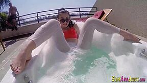 Watch this big booty teen 18+ slut get railed outdoors?