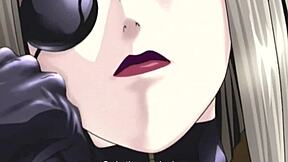 lezdom bdsm ass beading dominates restrained teen