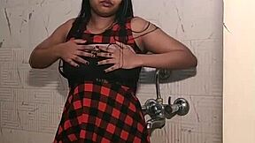 Indian Teen 18+ Bathroom Shows Naked Booty And Wet Pussy