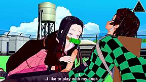 Ever seen Tanjiro and Nezuko in uncensored anime action?