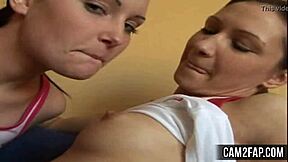 sexy teen lesbian babe gets wild in free porn clip