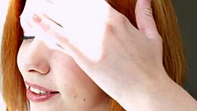 sexy teen 18+ brunette angie takin' anal and facial, damn it's hot!