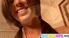 brookeskye teasing with petite body in room