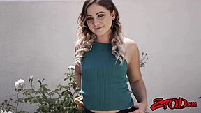 Teen Cleo Vixen with small tits stretched wide by massive cock