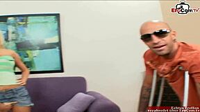 blonde teen with big tits picks up stranger for titty fuck