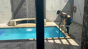 I sneak away with my buddy's wife for some fun while he's working