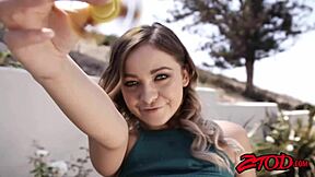 Teen Cleo Vixen with small tits stretched wide by massive cock