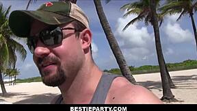 Spring break teens Scarlett Sawyer and friends fuck in hotel room