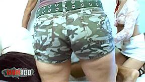 two young french friends lola bella and angie share a kiss with a spanish guy at the party