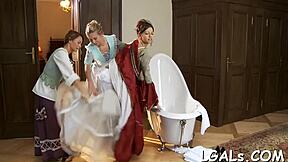 Look At 2 Ardent Beauties Lesbian Fucking!