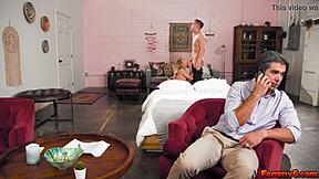 Stepdaughter Khloe Kapri interacts with her stepdad Jon Rouge.