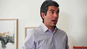 Stepdaughter Khloe Kapri interacts with her stepdad Jon Rouge.