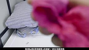 Teen Stepsister Skylar Vox Tests Stepbrother's Cock With Cum On Tits