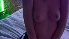 Beautiful Girl Feels Intense Pleasure As She Moves Erotically On The Bed With Her Ass And Pussy Exposed