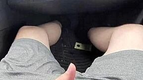 Wife Performs Public Car Handjob Blowjob Leading To Cumshot In Mouth