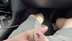 Wife Performs Public Car Handjob Blowjob Leading To Cumshot In Mouth