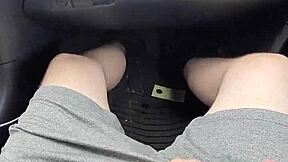 Wife Performs Public Car Handjob Blowjob Leading To Cumshot In Mouth