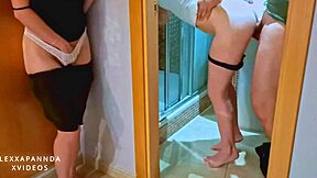 My boyfriend fucks my hot blonde friend in threesome