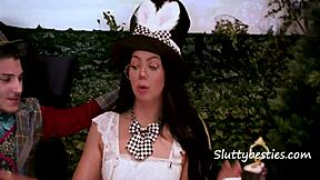 Alices Foursome With Queen Of Hearts Mad Hatter And White Rabbit