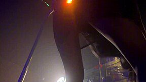 wearing a blinking anal plug at the glory hole. my husband watches me gag on strangers!