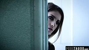 Tiny Stepsis Sucks Huge Massive Cock In POV