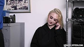 OMG, I’m suckin’ this huge security guy’s meat at work!