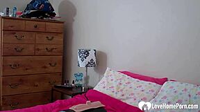 Sexy Solo Brunette Teen Riding Her Favorite Sex Machine Non-Stop