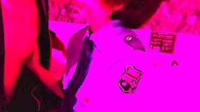 i blindfold policewoman for blowjob and creampie