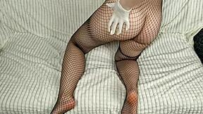 hot girl masturbates in pantyhose?