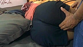 fuck that big asian ass with monster cock in bedroom!