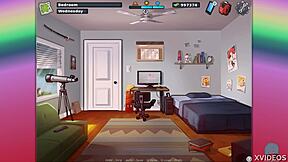 in summertime saga 11, she rides a monster dildo to orgasm