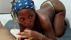 i suck his huge cock first time loving that big ass