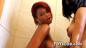 Happy Hour in Sosua! Dominican Street Teen Queens Riana & Ashlei in Big Tits Threesome POV! Wow!