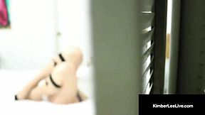 young kimber lee blows horny peeping tom good