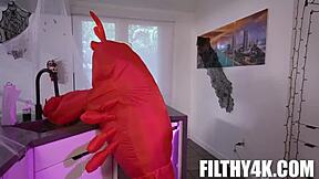 cosplayin stepmom naomi foxxx gets unexpected threesome with johnny love and skyla sun.