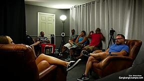 gangbang creampie - skater girl slammed by massive jacked dudes