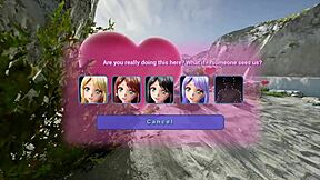 emilia's playroom hentai game is so good on the beach