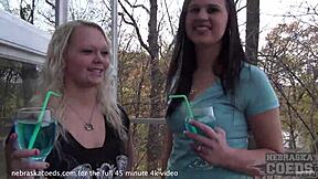 Nervous college student strips naked on camera for first time.