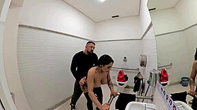 I love this Jade cosplay girl having sex in the bathroom on Halloween