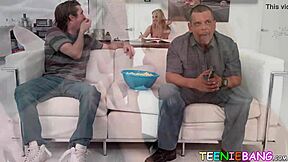 Suck my monster cock, blonde teen.