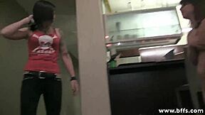 At pajama party, girl with glasses gets pounded. Want to watch?