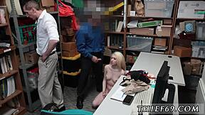 Sexy Blonde Police Teen 18+ Caught in Hardcore Uniform Attempted Theft