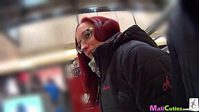 Mallcuties - Amateur Redhead Sucks and Fucks Outdoors.