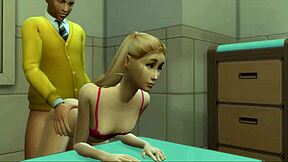 Professor Fucks Teen Student in Classroom Hard!