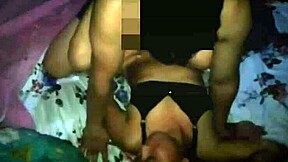 Neighbor uncle interacts with Rajima at night in homemade setting