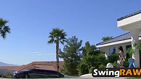 Sexy Swingers Engage In Fun Outdoor Games With Blowjobs And More